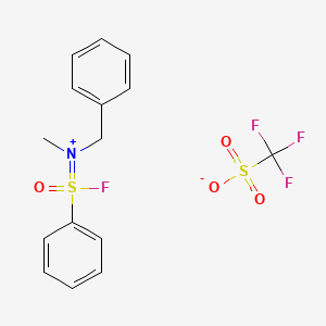 N-(Phenoxyphenyl-lambda4-sulfinyl)-N-methyl-1,1,1-phenylmethane ammonium triflate