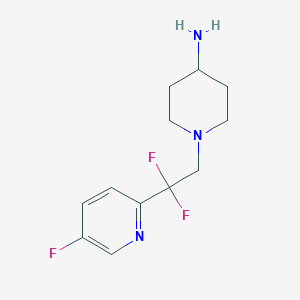 1-(2,2-Difluoro-2-(5-fluoropyridin-2-yl)ethyl)piperidin-4-amine