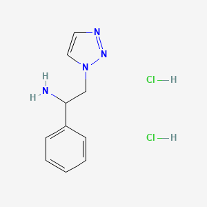 1-phenyl-2-(1H-1,2,3-triazol-1-yl)ethanamine dihydrochloride