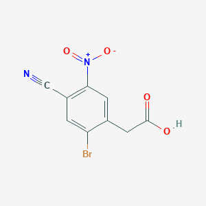 molecular formula C9H5BrN2O4 B1477949 2-(2-Bromo-4-cyano-5-nitrophenyl)acetic acid CAS No. 1807210-72-5