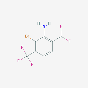 2-Bromo-6-(difluoromethyl)-3-(trifluoromethyl)aniline