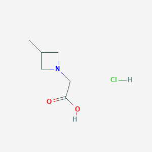 molecular formula C6H12ClNO2 B1477963 2-(3-甲基氮杂环丁-1-基)乙酸盐酸盐 CAS No. 1803590-99-9