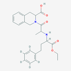 2-[2-[[1-ethoxy-1-oxo-4-(2,3,4,5,6-pentadeuteriophenyl)butan-2-yl]amino]propanoyl]-3,4-dihydro-1H-isoquinoline-3-carboxylic acid