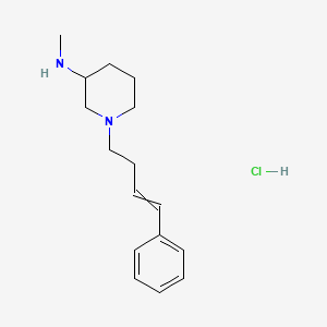 molecular formula C16H25ClN2 B14779644 N-methyl-1-(4-phenylbut-3-enyl)piperidin-3-amine;hydrochloride 