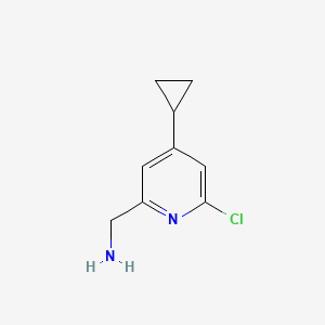 (6-Chloro-4-cyclopropyl-2-pyridyl)methanamine