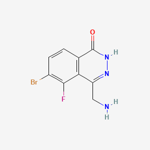 4-(Aminomethyl)-6-bromo-5-fluorophthalazin-1(2H)-one