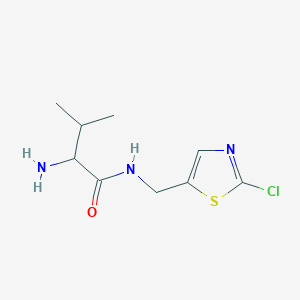 2-amino-N-[(2-chloro-1,3-thiazol-5-yl)methyl]-3-methylbutanamide