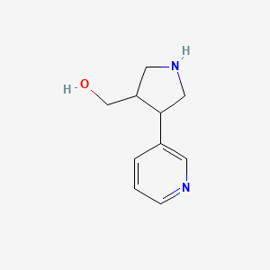 (4-(Pyridin-3-yl)pyrrolidin-3-yl)methanol