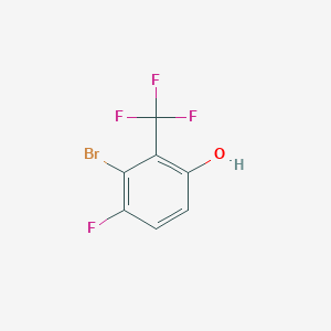 molecular formula C7H3BrF4O B1477971 3-Bromo-4-fluoro-2-(trifluoromethyl)phenol CAS No. 1807033-13-1