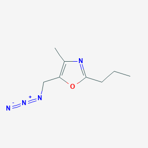 molecular formula C8H12N4O B1477975 5-(Azidomethyl)-4-methyl-2-propyl-1,3-oxazole CAS No. 1803572-09-9