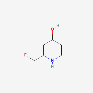 molecular formula C6H12FNO B14779808 4-Piperidinol, 2-(fluoromethyl)- 