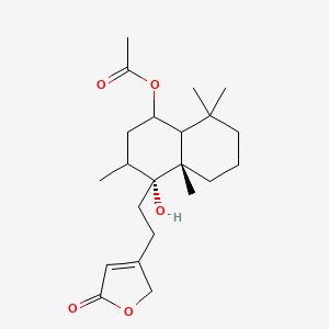 [(4R,4aS)-4-hydroxy-3,4a,8,8-tetramethyl-4-[2-(5-oxo-2H-furan-3-yl)ethyl]-2,3,5,6,7,8a-hexahydro-1H-naphthalen-1-yl] acetate