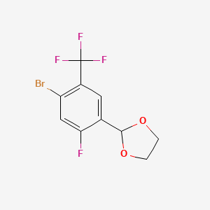 2-(4-Bromo-2-fluoro-5-(trifluoromethyl)phenyl)-1,3-dioxolane