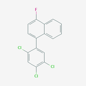 1-Fluoro-4-(2,4,5-trichlorophenyl)naphthalene