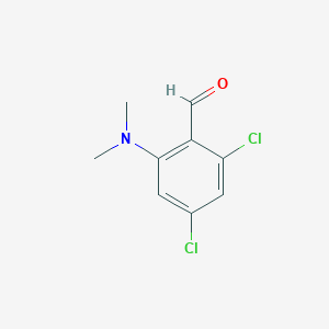 molecular formula C9H9Cl2NO B1477984 2,4-Dichloro-6-(dimethylamino)benzaldehyde CAS No. 1803608-14-1