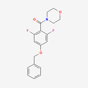 (4-(Benzyloxy)-2,6-difluorophenyl)(morpholino)methanone