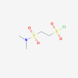 molecular formula C4H10ClNO4S2 B1477987 2-(二甲基氨磺酰基)乙烷-1-磺酰氯 CAS No. 1803607-99-9