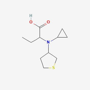 molecular formula C11H19NO2S B1477990 2-(Cyclopropyl(tetrahydrothiophen-3-yl)amino)butanoic acid CAS No. 2097947-20-9