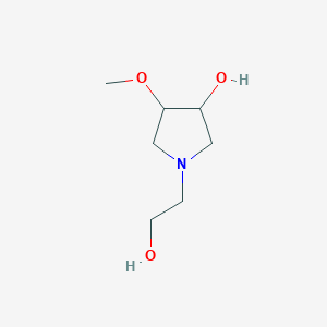 molecular formula C7H15NO3 B1477993 1-(2-Hydroxyethyl)-4-methoxypyrrolidin-3-ol CAS No. 2092091-54-6