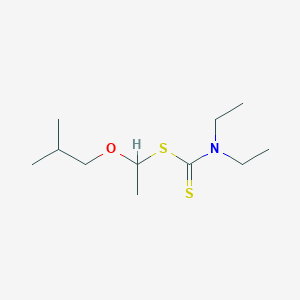 molecular formula C11H23NOS2 B14779937 1-Isobutoxyethyl diethylcarbamodithioate 