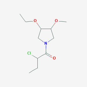 molecular formula C11H20ClNO3 B1477998 2-Chloro-1-(3-ethoxy-4-methoxypyrrolidin-1-yl)butan-1-one CAS No. 2098132-63-7