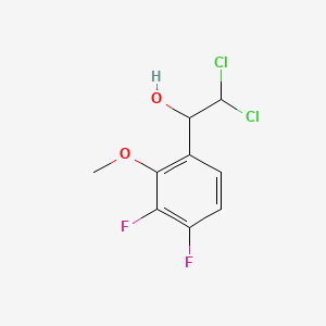 molecular formula C9H8Cl2F2O2 B14780009 2,2-Dichloro-1-(3,4-difluoro-2-methoxyphenyl)ethanol 