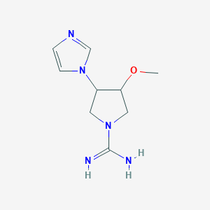 3-(1H-imidazol-1-yl)-4-methoxypyrrolidine-1-carboximidamide