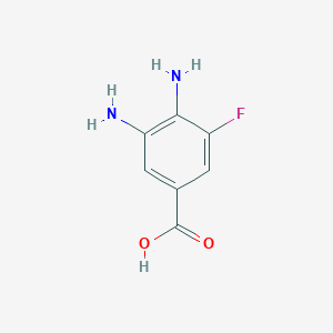 molecular formula C7H7FN2O2 B14780014 3,4-Diamino-5-fluorobenzoic acid 