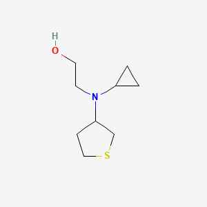 molecular formula C9H17NOS B1478002 2-(Cyclopropyl(tetrahydrothiophen-3-yl)amino)ethan-1-ol CAS No. 1872681-21-4
