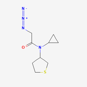 molecular formula C9H14N4OS B1478005 2-叠氮基-N-环丙基-N-(四氢噻吩-3-基)乙酰胺 CAS No. 2097984-85-3