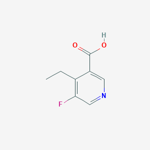 molecular formula C8H8FNO2 B14780065 4-Ethyl-5-fluoronicotinic acid 