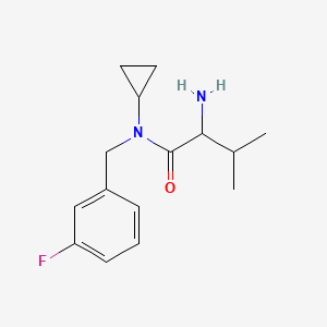 2-amino-N-cyclopropyl-N-[(3-fluorophenyl)methyl]-3-methylbutanamide