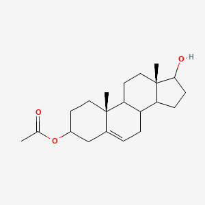 (1S,3aS,3bR,7S,9aR,9bS,11aS)-1-hydroxy-9a,11a-dimethyl-1H,2H,3H,3aH,3bH,4H,6H,7H,8H,9H,9aH,9bH,10H,11H,11aH-cyclopenta[a]phenanthren-7-yl acetate