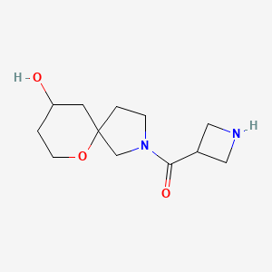 molecular formula C12H20N2O3 B1478012 Azetidin-3-yl(9-hydroxy-6-oxa-2-azaspiro[4.5]decan-2-yl)methanone CAS No. 2097946-42-2