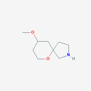 molecular formula C9H17NO2 B1478015 9-Methoxy-6-oxa-2-azaspiro[4.5]decane CAS No. 2097948-12-2