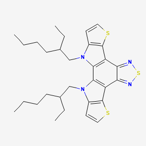 3,21-Bis(2-ethylhexyl)-7,12,17-trithia-3,11,13,21-tetrazahexacyclo[13.6.0.02,9.04,8.010,14.016,20]henicosa-1(15),2(9),4(8),5,10,13,16(20),18-octaene