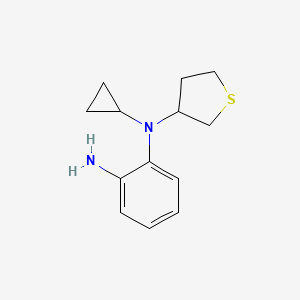molecular formula C13H18N2S B1478019 N1-cyclopropyl-N1-(tetrahydrothiophen-3-yl)benzene-1,2-diamine CAS No. 2098116-05-1
