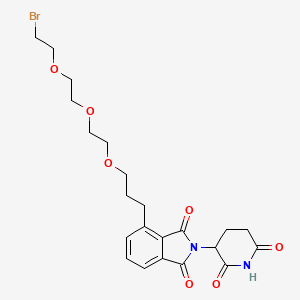 molecular formula C22H27BrN2O7 B14780195 Thalidomide-C3-PEG2-C2-Br 