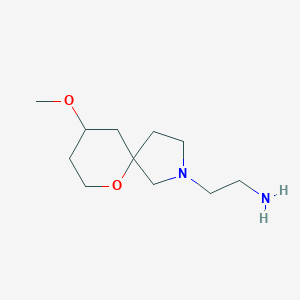 molecular formula C11H22N2O2 B1478023 2-(9-Methoxy-6-oxa-2-azaspiro[4.5]decan-2-yl)ethan-1-amine CAS No. 2097947-34-5