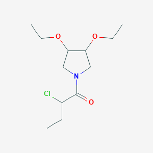 2-Chloro-1-(3,4-diethoxypyrrolidin-1-yl)butan-1-one