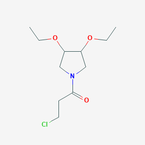 molecular formula C11H20ClNO3 B1478027 3-Chloro-1-(3,4-diethoxypyrrolidin-1-yl)propan-1-one CAS No. 2097997-57-2