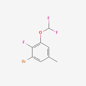 1-Bromo-3-(difluoromethoxy)-2-fluoro-5-methylbenzene