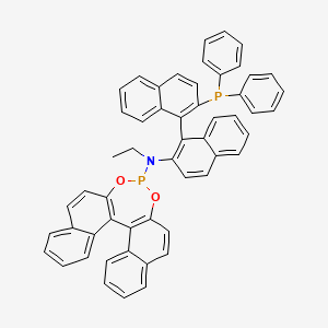 N-[1-(2-diphenylphosphanylnaphthalen-1-yl)naphthalen-2-yl]-N-ethyl-12,14-dioxa-13-phosphapentacyclo[13.8.0.02,11.03,8.018,23]tricosa-1(15),2(11),3,5,7,9,16,18,20,22-decaen-13-amine