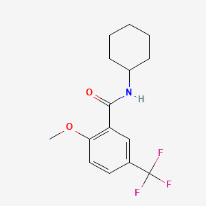 N-cyclohexyl-2-methoxy-5-(trifluoromethyl)benzamide