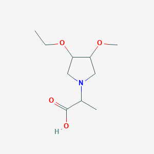 2-(3-Ethoxy-4-methoxypyrrolidin-1-yl)propanoic acid