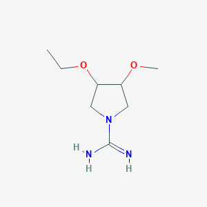 molecular formula C8H17N3O2 B1478041 3-Ethoxy-4-methoxypyrrolidine-1-carboximidamide CAS No. 2098077-43-9
