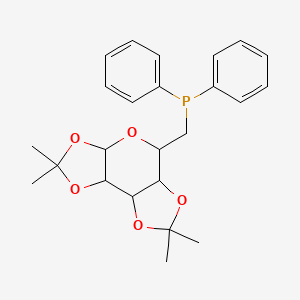 Diphenyl-[(4,4,11,11-tetramethyl-3,5,7,10,12-pentaoxatricyclo[7.3.0.02,6]dodecan-8-yl)methyl]phosphane