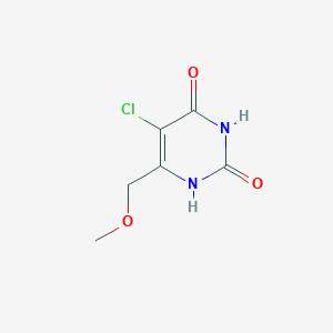 molecular formula C6H7ClN2O3 B14780420 5-Chloro-6-(methoxymethyl)-2,4(1H,3H)-pyrimidinedione 