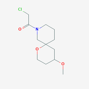 molecular formula C12H20ClNO3 B1478045 2-氯-1-(4-甲氧基-1-氧杂-8-氮杂螺[5.5]十一烷-8-基)乙酮 CAS No. 2097946-47-7