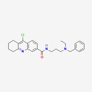 3-Acridinecarboxamide, 9-chloro-N-[3-[ethyl(phenylmethyl)amino]propyl]-5,6,7,8-tetrahydro-